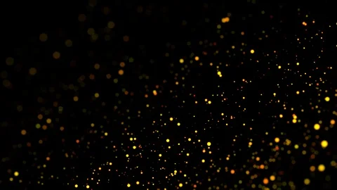 Multicolored particles in liquid float and glisten. 4k 3d advection background Stock Footage 109377880