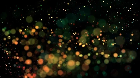 Multicolored particles in liquid float and glisten. 4k 3d advection background Stock Footage 109384795