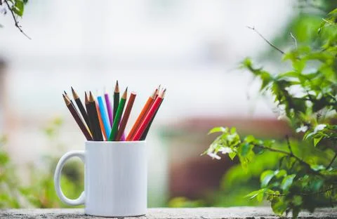 Multicolored pastel paste. 库存照片