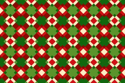 Multicolored pattern of diamonds, checkered ornament of squares Stock Illustration