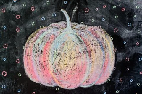 Multicolored pattern pumpkin Stock Photos