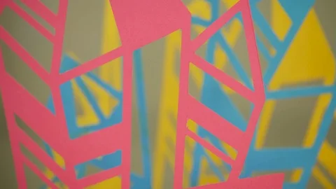 Multicolored patterns in texture Video stock 108054216