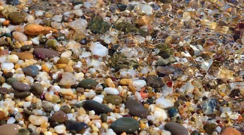 Multicolored pebble Stock Photos