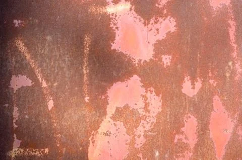 Multicolored peeling wall texture and background. Surface with brush stroke.. Stock Photos