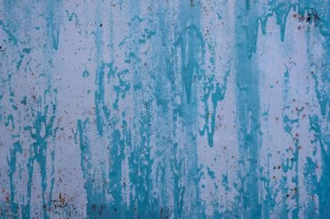 Multicolored peeling wall texture and background. Surface with brush stroke.. Stock Photos