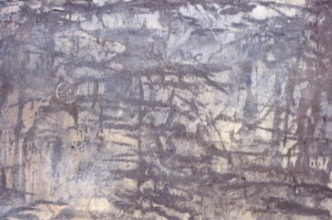 Multicolored peeling wall texture and background. Surface with brush stroke.. Stock Photos