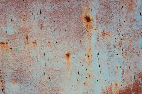 Multicolored peeling wall texture and background. Surface with brush stroke.. Stock Photos