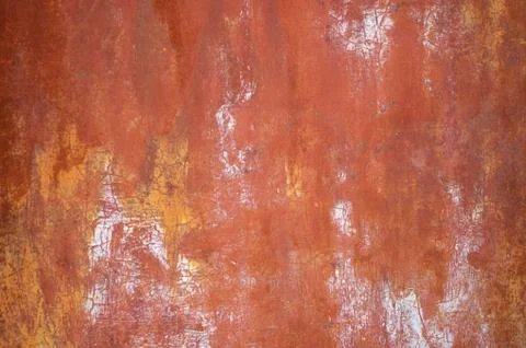 Multicolored peeling wall texture and background. Surface with brush stroke.. Stock Photos