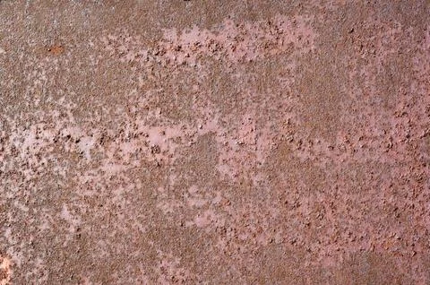 Multicolored peeling wall texture and background. Surface with pimples, bru.. Stock Photos