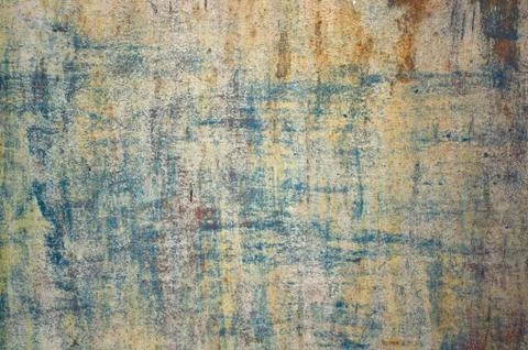 Multicolored peeling wall texture and background. Surface with brush stroke.. Stock Photos