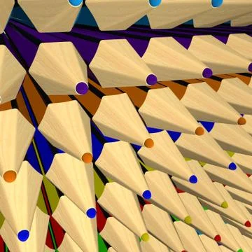 Multicolored pencils Stock Illustration