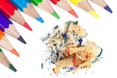 Multicolored Pencils Stock Photos