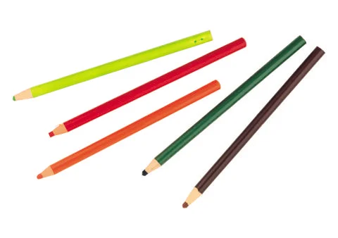 Multicolored Pencils Stock Photos