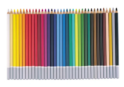 Multicolored Pencils Stock Photos