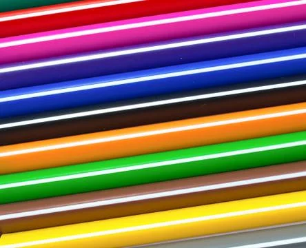 Multicolored pens Stock Photos