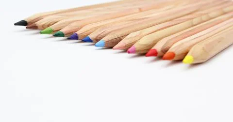 Multicolored pens Stock Photos