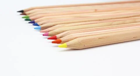 Multicolored pens Stock Photos