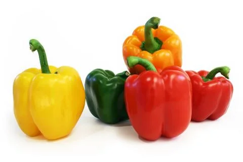 Multicolored peppers Stock Photos