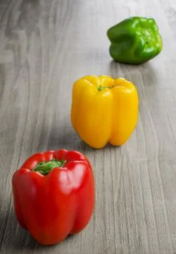 Multicolored  peppers Stock Photos