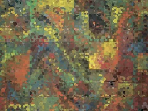 Multicolored pixel gradient vector camouflage Stock Illustration