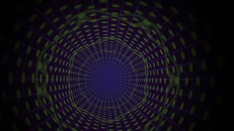 Multicolored pixelated circular pattern on dark background. Stock Footage 335533406