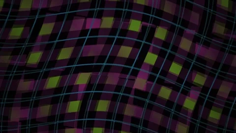Multicolored Plaid Pattern Fabric Closeup. Stock Footage 334666609