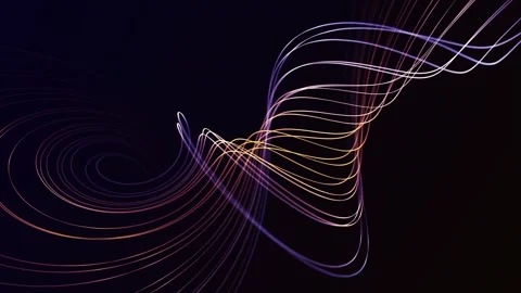 Multicolored plasma energy strings with flowing neon lines and dynamic abst.. Stock Footage 326661279