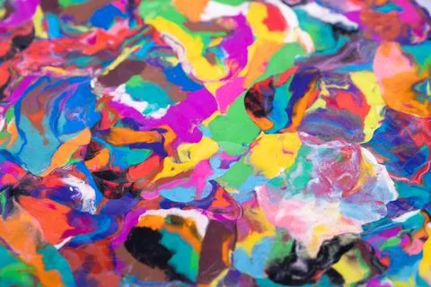 Multicolored plasticine decorative mosaic pattern, rhythmic repeats of sculpt 스톡 사진
