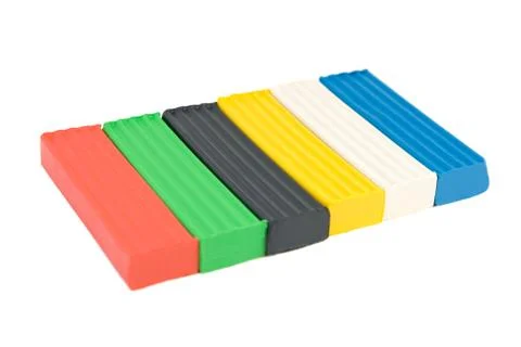 Multicolored plasticine Stock Photos