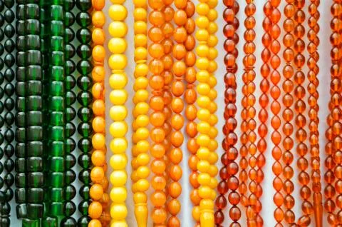 Multicolored prayer beads Stock Photos