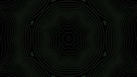 Multicolored Psychedelic Line Art 4K Loop Stock Footage 261313996