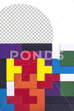 Multicolored puzzle . Modello PSD