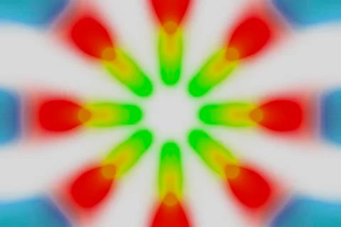 Multicolored radial circle light pattern Stock Photos