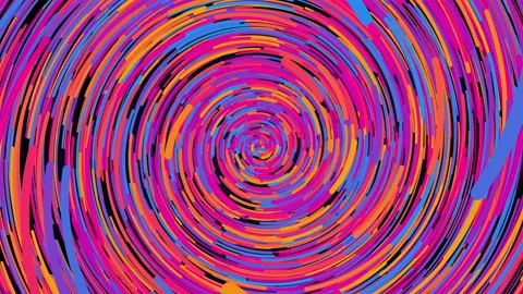 Multicolored radial lines, computer generated. 3d rendering abstract background. Stock Footage 146235399