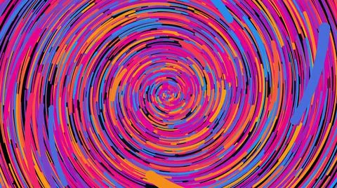 Multicolored radial lines, computer generated. 3d rendering abstract background. Stock Illustration