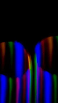 Multicolored rainbow lines on black background Stock Illustration