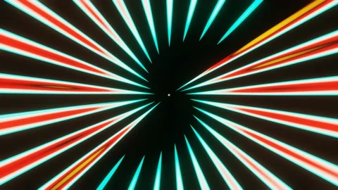 Multicolored rays of an abstract pattern. VJ Loop Stock Footage 179188737