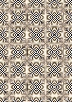 Multicolored rays collected in a geometric pattern Stock Illustration