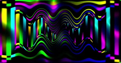 Multicolored rays of light constantly moving Stock Footage 285498076