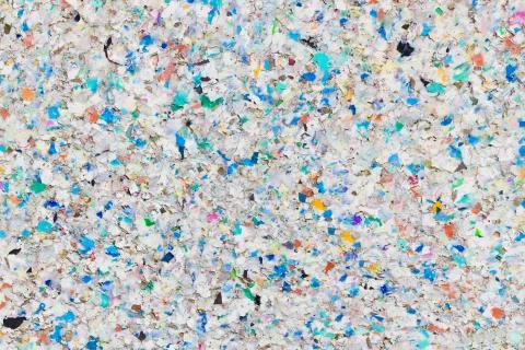 Multicolored Recycling Plastic Background - Sustainability Concept 库存照片