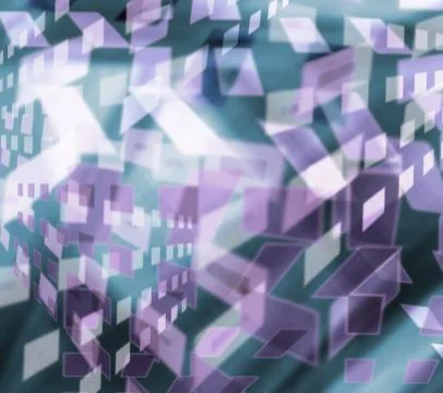 Multicolored repeating geometric pattern in bright blue color for design Stock Illustration