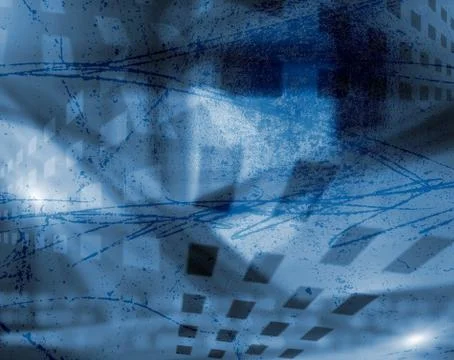 Multicolored repeating geometric pattern in bright blue color for design Stock Illustration