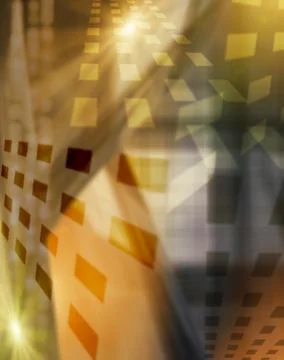 Multicolored repeating geometric pattern in bright blue color for design Foto stock