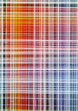 Multicolored retro plaid background pattern with white lines Stock Photos