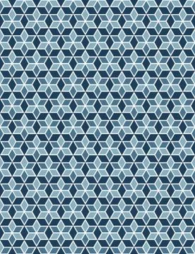 Multicolored rhombuses seamless pattern in retro style Stock Illustration