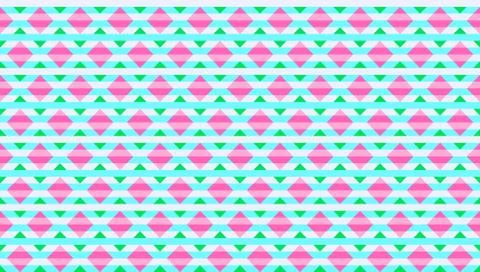 Multicolored rhombuses seamless pattern in retro style Stock Illustration