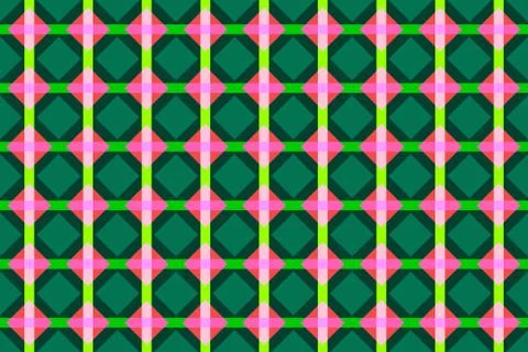 Multicolored rhombuses seamless pattern in retro style Stock Illustration