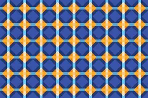 Multicolored rhombuses seamless pattern in retro style Stock Illustration