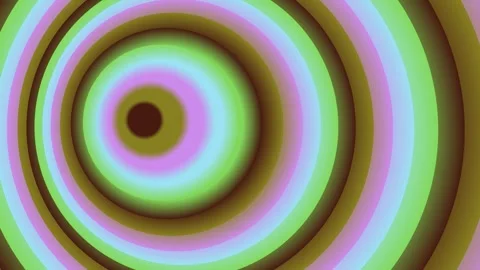 Multicolored rings creating an abstract spiral effect Stock Footage 331648216