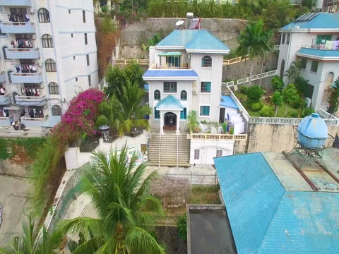 Multicolored roofs of houses Stock-Footage 73015328
